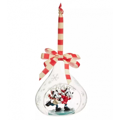 Disney Mickey and Minnie Mouse Skating 2021 Hanging Ornament (christmas)